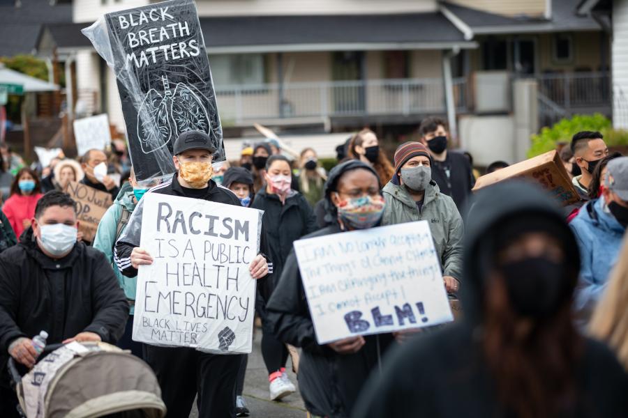 health racism demonstration