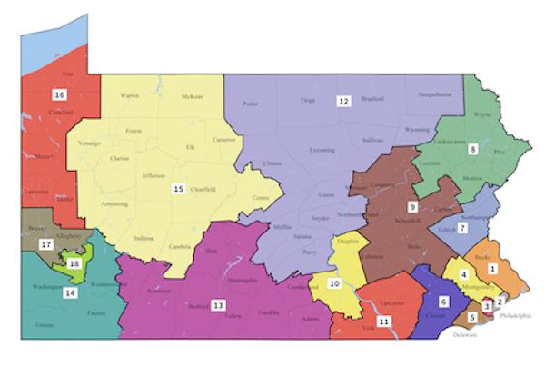 PA congressional districts in 2021